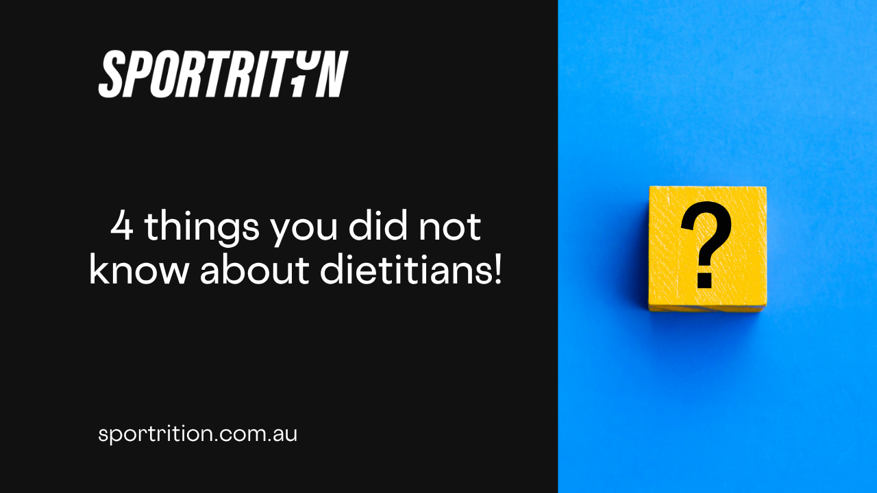 4 things dietitians