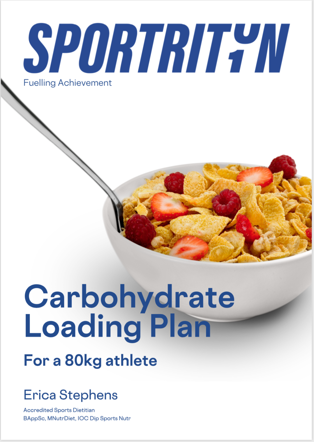 Carb Loading Plan - 80kg athlete