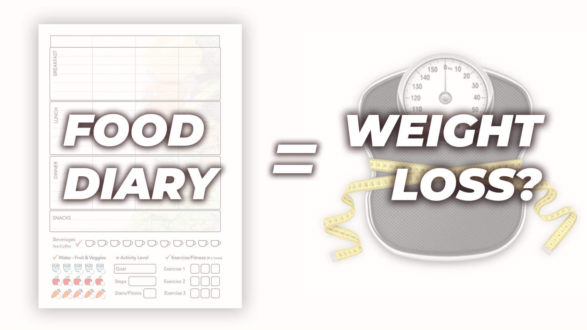 Does keeping a food diary = weight loss?
