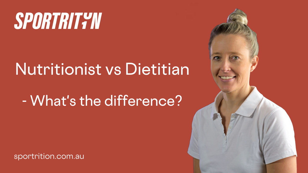 The difference between a nutritionist and a dietitian!